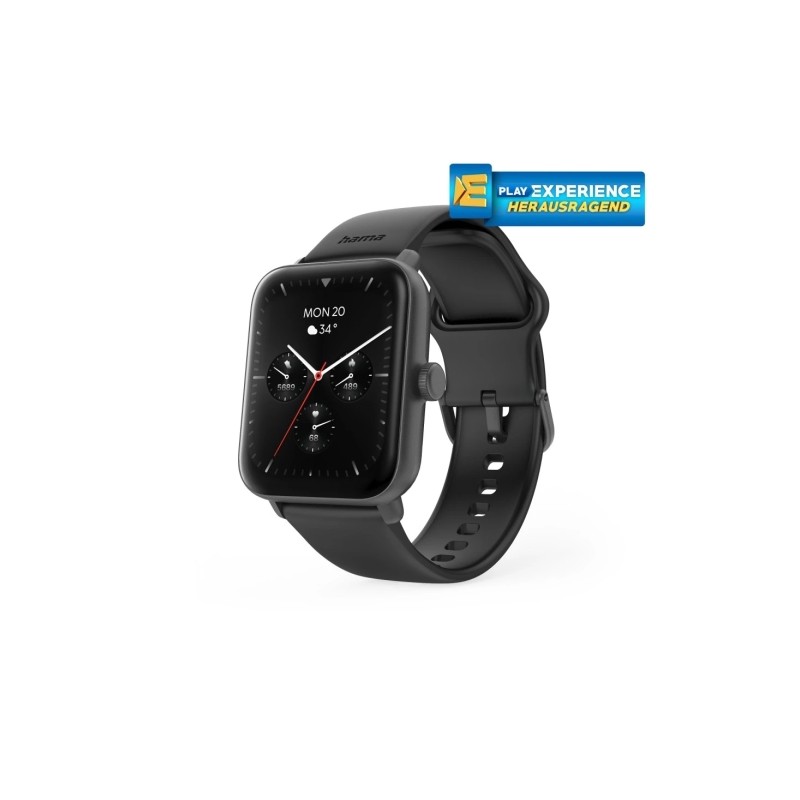Hama 6010 Smartwatch - Bluetooth 5.3 - Batteria da 350 mAh - Schermo TFT da 1.65 - IP68 - Resistenza all'acqua 3 atm - C