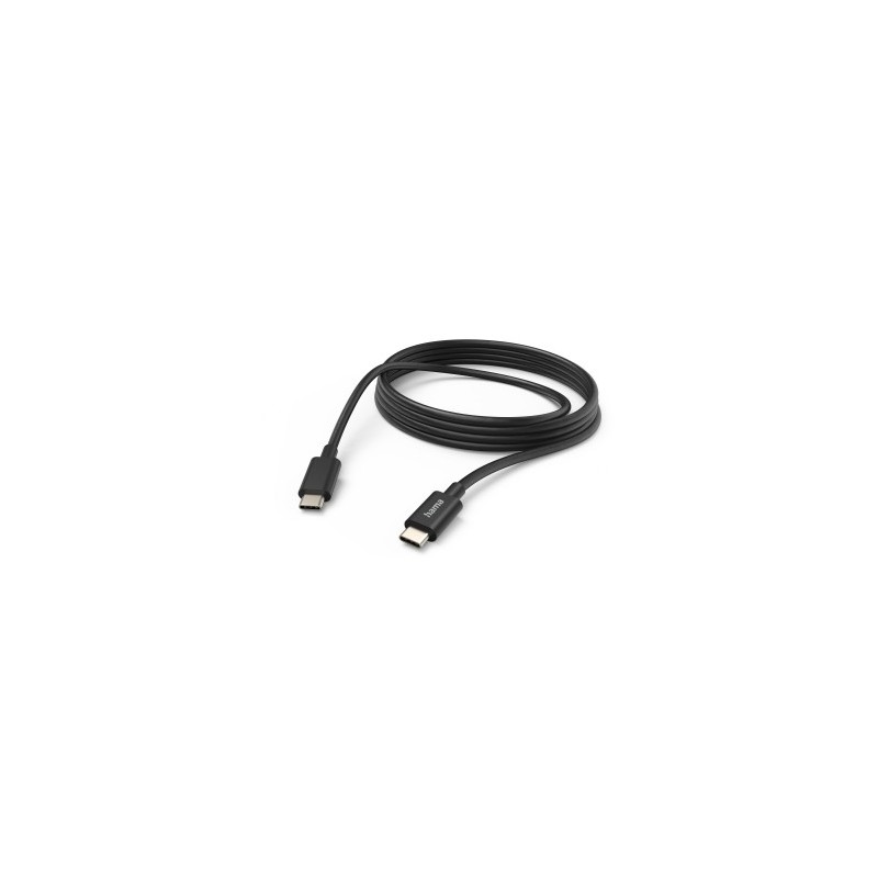 Cavo USB-C Hama - Lunghezza 1 m - Da USB-C a USB-C - 480 Mbit/s - 60 W - Colore: nero