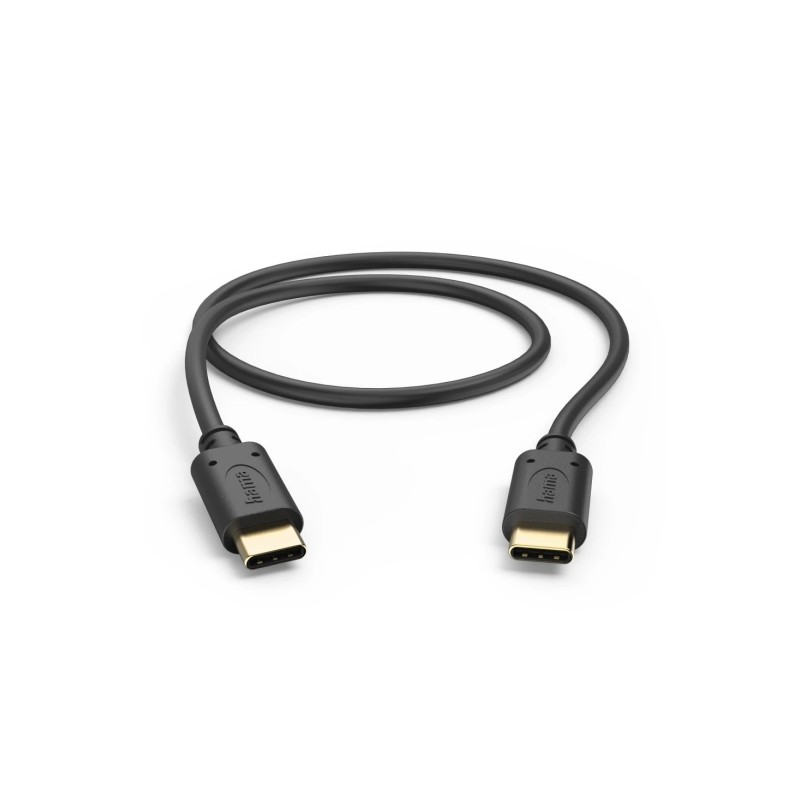 Cavo USB-C maschio Hama - Potenza massima 60 W - Lunghezza 0.5 m - Velocità fino a 480 Mbps - Placcatura in oro - Color