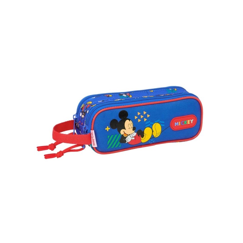 Safta Mickey Mouse Today Borsa multiuso - 2 scomparti con cerniera - Manico laterale - 1 L - 210x60x80 mm - Colore: blu