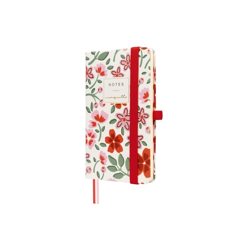 Finocam Moniquilla Quaderno con copertina rigida - 72 fogli - 90x150 mm - Carta color crema da 80 g/m² - Liscia - Tasca