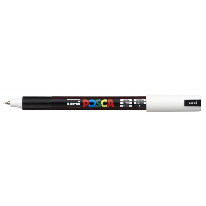 Posca PC-1MR Pennarello a vernice - Punta a rullo in fibra da 0.7 mm - Inchiostro pigmentato a base d'acqua - Linea extr
