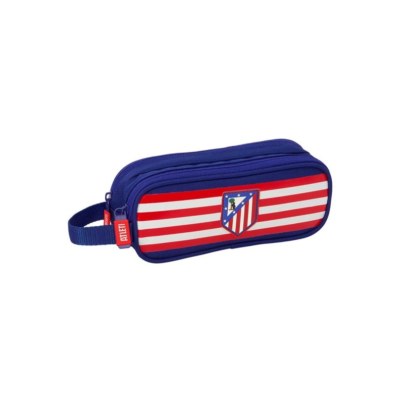 Safta Atletico de Madrid Borsa portaoggetti - 2 scomparti con cerniera - Manico laterale - Capacità 1 L - 21x8x6 cm - C