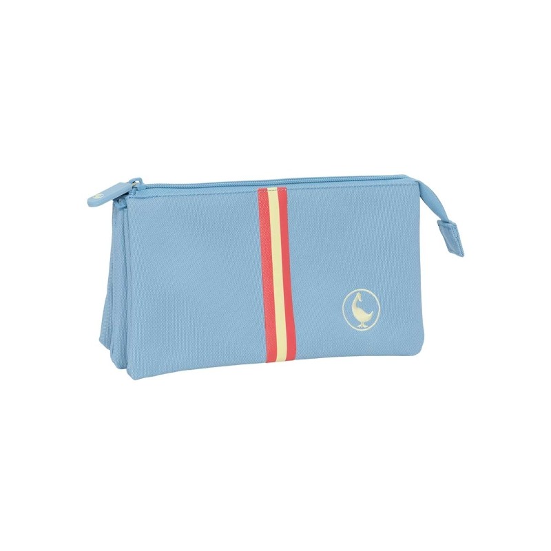 Safta el Ganso Basics Cerulean Borsa multiuso - 3 scomparti con cerniera - Tasca interna - 0.6 L - 220x30x120 mm - Color