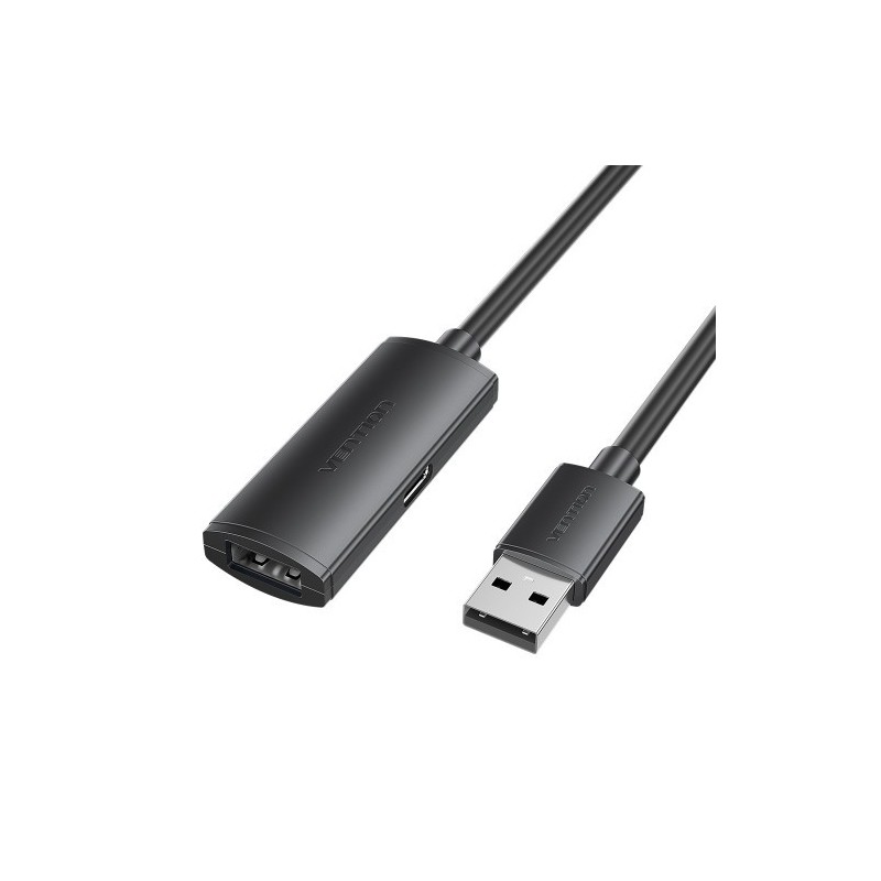Cavo di prolunga USB 2.0 Vention - Lunghezza 15 m - USB-A maschio - USB-A femmina - Velocità fino a 480 Mbps - Colore: 