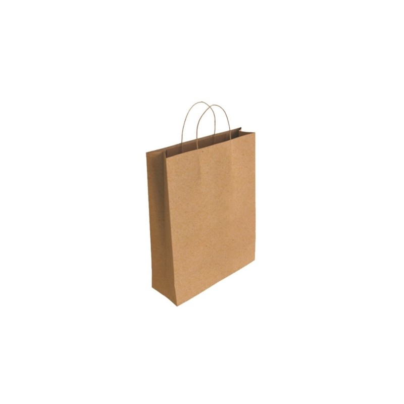 Borsa in carta kraft Bismark - Dimensioni 37x12x27 cm - Colore marrone