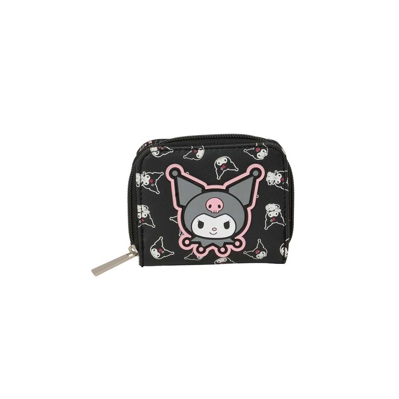 Safta Kuromi Portamonete con portafoglio - Chiusura magnetica - Scomparto per monete - 0.10 L - 110x20x95 mm - Colore: n