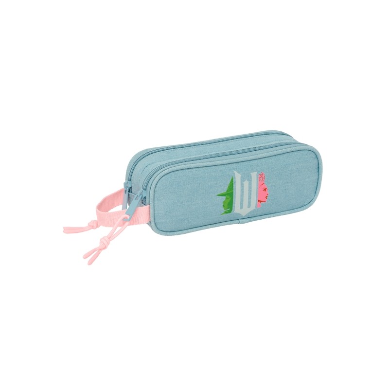 Safta Wicked Borsa portaoggetti - 2 scomparti con cerniera - 1 L - Manico laterale - 210x60x80 mm - Colore turchese
