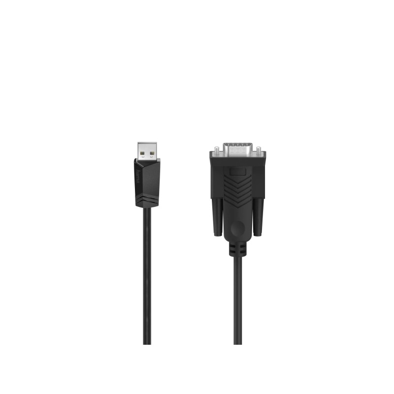 Adattatore Hama Essential - Cavo da 1.5 m - USB-A maschio - RS232 maschio - Colore: nero
