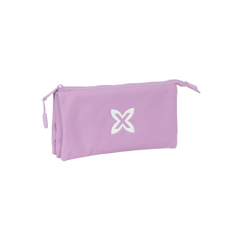 Safta Munich Basicos Lila Borsa multiuso - 3 scomparti con cerniera - Tasca interna - 0.6 L - 220x30x120 mm - Colore vio