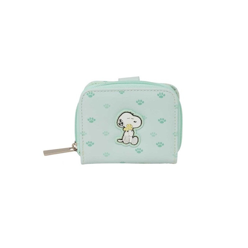 Safta Snoopy Portamonete con portacarte - Scomparto con chiusura magnetica - Chiusura con cerniera - 0.10 L - 110x20x95 