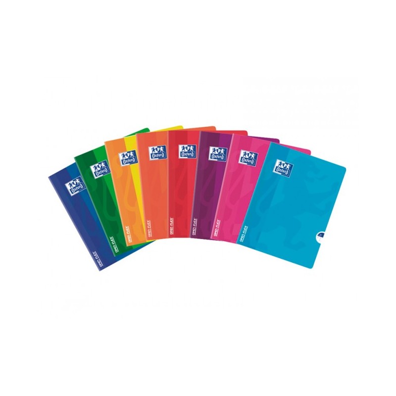Oxford Openflex Taccuino con rilegatura a spirale - Formato A5+ - 48 fogli lisci - Anti-trasferimento dell'inchiostro - 
