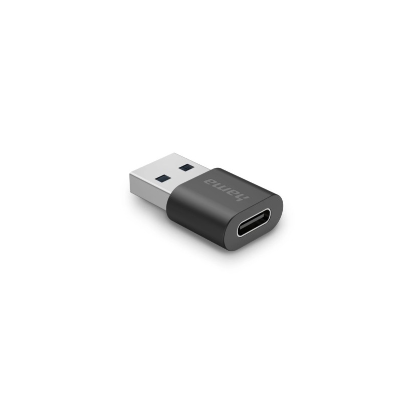 Hama Essential Adattatore USB - USB-C femmina - USB-A maschio - 10 Gbit/s - Colore: nero