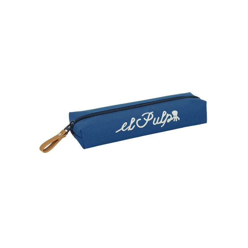 Safta. il polpo portaoggetti rettangolare - Elastico posteriore - Cerniera - 22x4x7 cm - Colore blu marino