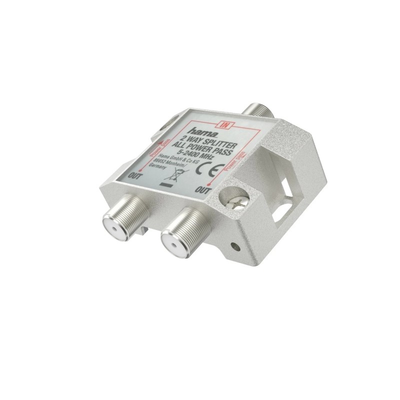 Hama Essential Divisore per antenna - Colore grigio