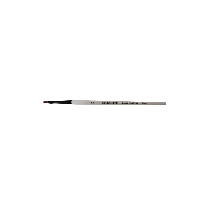 Pennello Daler Rowney Graduate Multitecnica - Setole sintetiche - Manico corto - Punta a lingua di gatto n. 2