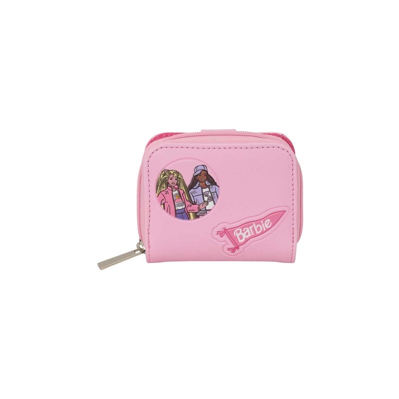 Safta Barbie Portamonete con portafoglio - Scomparto per banconote e carte - Chiusura magnetica - Scomparto per monete -