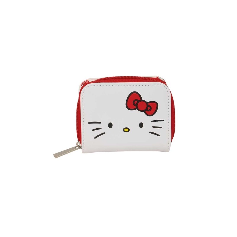Safta Hello Kitty Portamonete con portafoglio - Scomparto per banconote e carte - Chiusura magnetica - Scomparto per mon