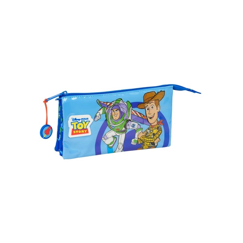 Safta Toy Story Good Vibes Borsa portaoggetti - 3 scomparti con cerniera - Tasca interna - 0.60 L - 220x30x120 mm - Colo