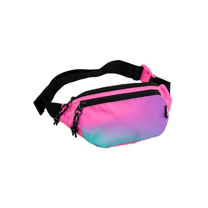 Milan Sunset Marsupio - Regolabile - Cerniera con tirazza - 3 tasche - Multicolore