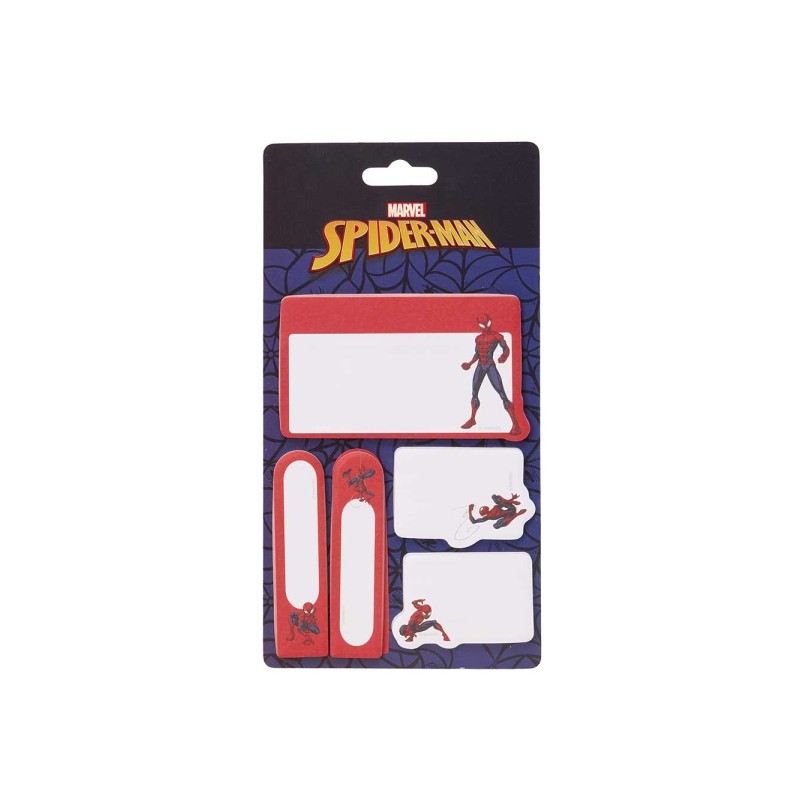 Safta Spider-Man - Confezione di post-it - Formati assortiti - Testata da appendere - 10x20 cm - Colori assortiti