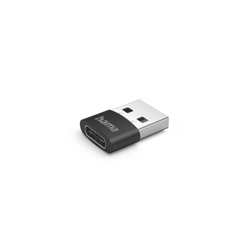 Hama Confezione da 3 adattatori USB - USB-A maschio - USB-C maschio - Velocità fino a 480 Mbit/s - Colore: nero