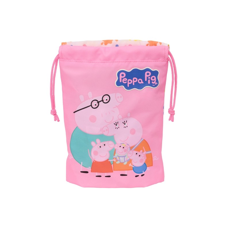 Safta Peppa Pig Baby Pig Minisacco con cordoncino da 1 L - 200x250 mm - Colore rosa