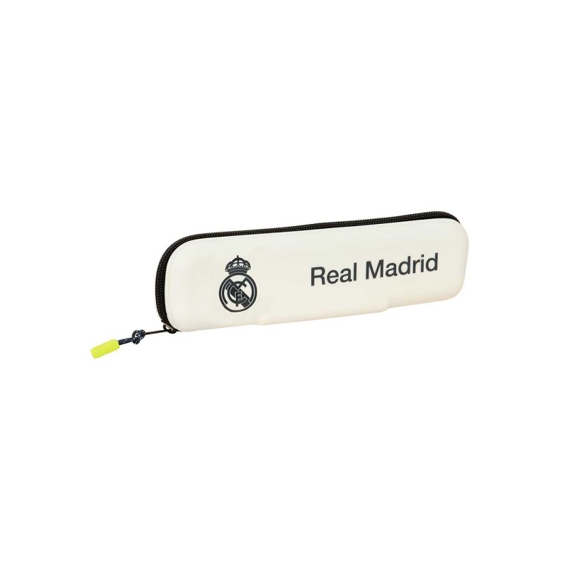 Safta Real Madrid Custodia multiuso da 0.25 L - 1 scomparto - Silicone - Chiusura con cerniera - 20x5.5x2 cm - Colore bi