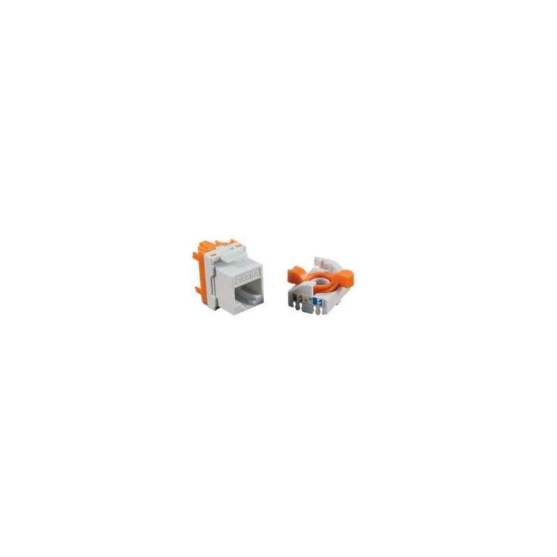 Cromad Connettore femmina RJ45 Cat.6 UTP girevole a 180° - Senza attrezzi