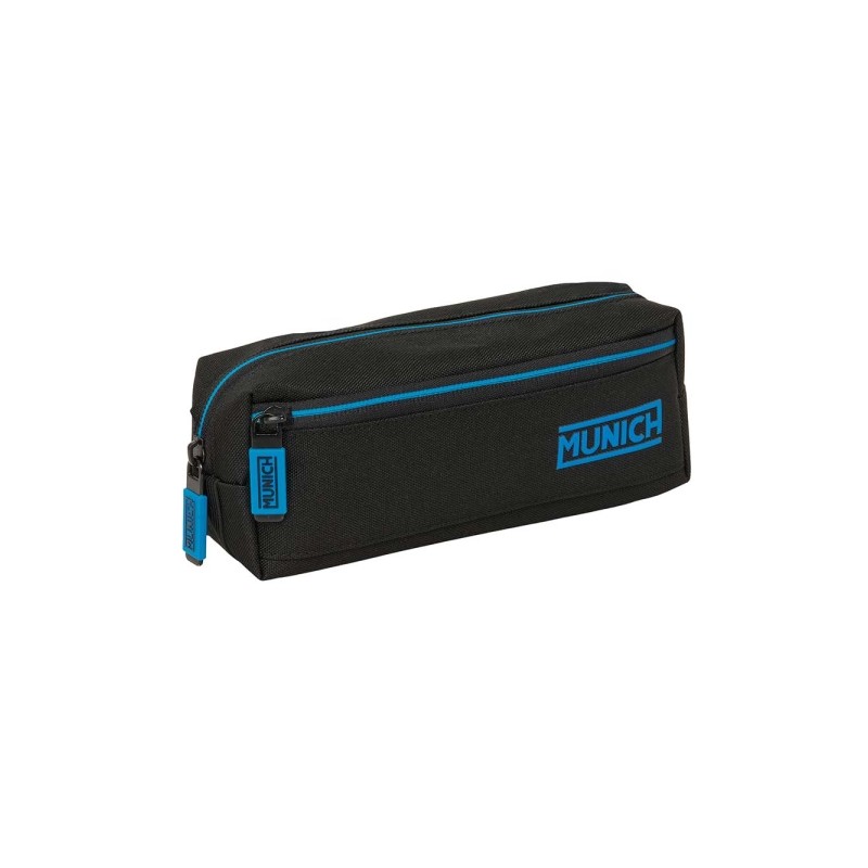 Safta Munich Road Borsa portaoggetti - 3 scomparti con cerniera - Elastico - 0.98 L - 220x60x85 mm - Colore nero