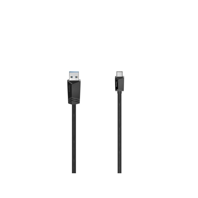 Cavo USB Hama Essential - USB-A maschio - USB-C maschio - Lunghezza 0.75 m - Velocità fino a 5 Gbps - Doppia schermatur