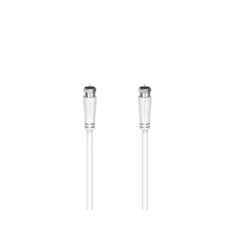 Cavo coassiale per antenna Hama Essential - Lunghezza 3 m - Connettore F maschio - Doppia schermatura - Schermatura 90 d
