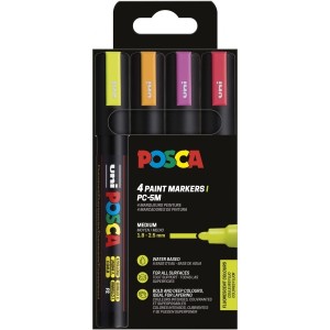 Posca PC-5M Confezione da 4...
