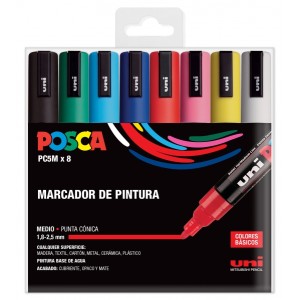 Posca PC-5M/8C Astuccio da...