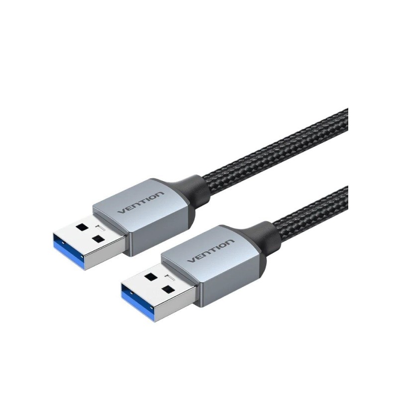Cavo USB-A 3.0 Vention - Lunghezza 1 m - Lunghezza 1 m - Velocità fino a 5 Gbps - Rivestimento intrecciato in cotone - 