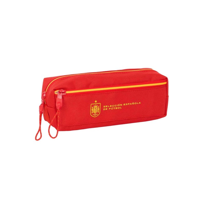 Safta Selezione Spagnola di Calcio Borsa multiuso - 3 scomparti con cerniere - Elastico - 0.98 L - 220x60x85 mm - Colore