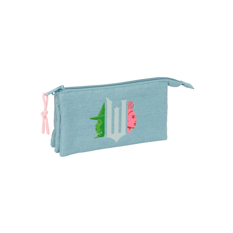Safta Wicked Borsa portaoggetti - 3 scomparti con cerniera - Tasca interna - 0.6 L - 220x30x120 mm - Colore turchese