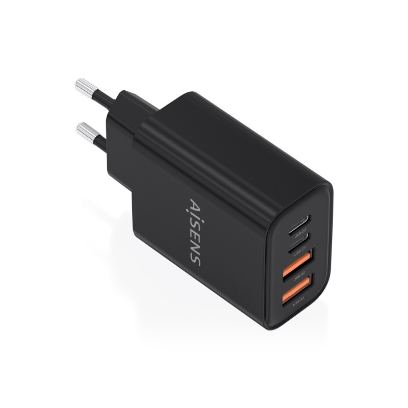 Caricabatterie Aisens Gan 32W - 2xUSB-C PD3.0 - 2xUSB-A QC3.0 - Colore: nero