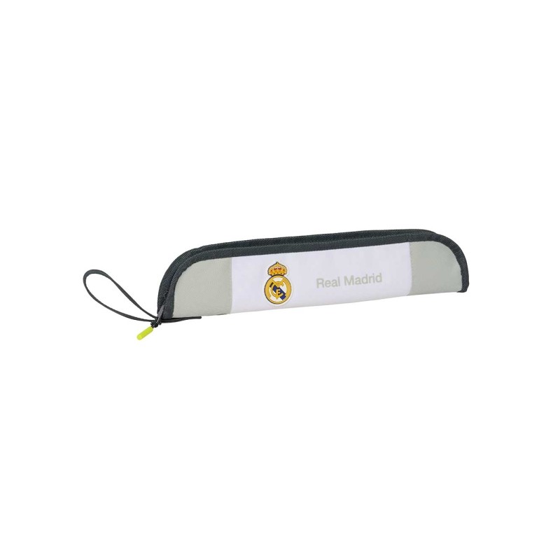 Safta Real Madrid Portabottiglie da 0.6 L - Bordo con bordino rinforzato - Manico - Chiusura a cerniera - 37x8x2 cm - Co