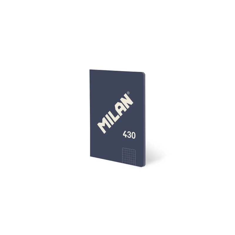 Milan 430 Taccuino rilegato in colla. formato A5. quadretti 5x5 - 48 fogli da 95 g/m² - Microperforato - Copertina morb