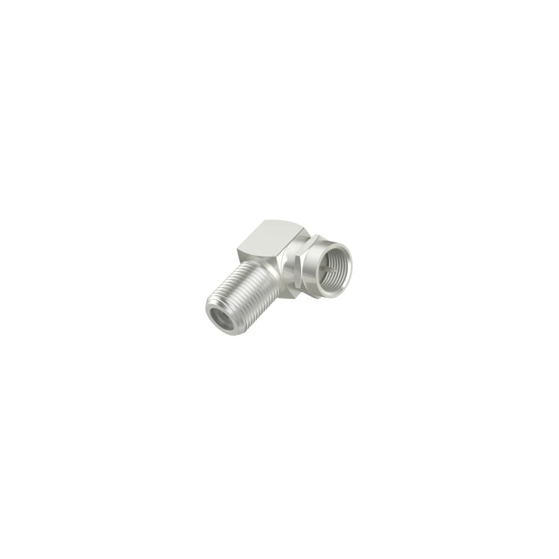 Hama Essential Adattatore a 90° per connettore F - Colore argento