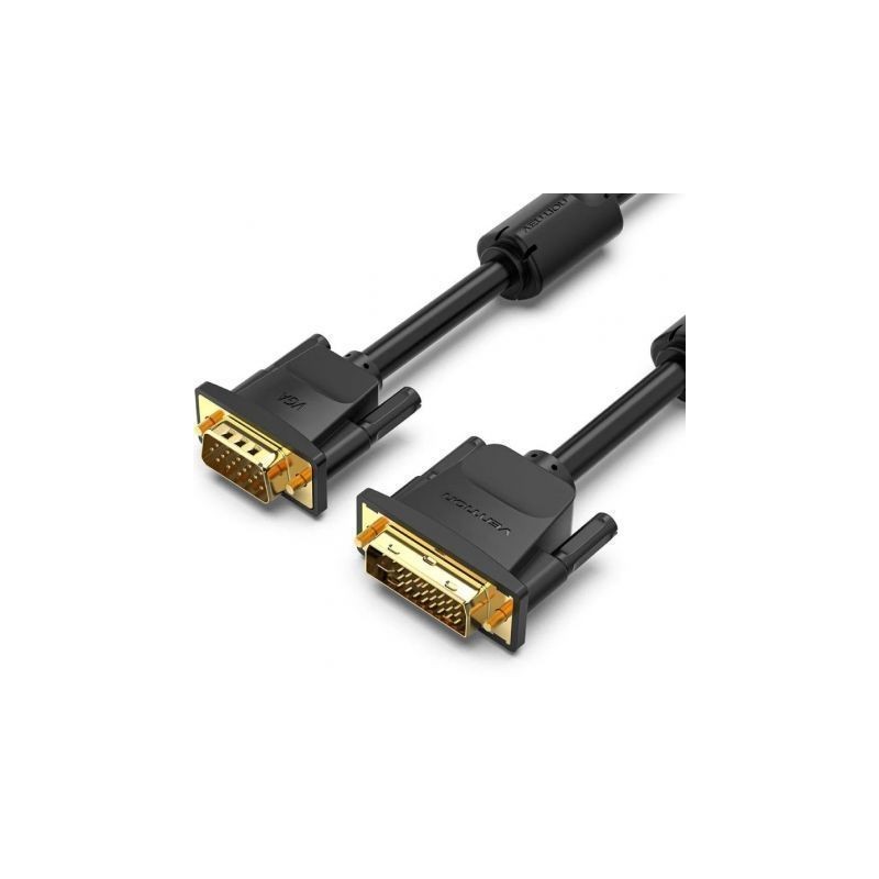 Cavo convertitore Vention da DVI maschio a VGA maschio - Full HD - Lunghezza 2 m - Schermatura multistrato - PVC - Color