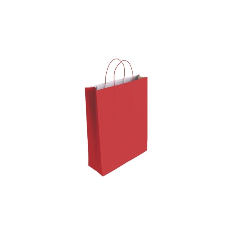 Borsa in carta di cellulosa Bismark - Dimensioni 37x12x27 cm - Colore rosso