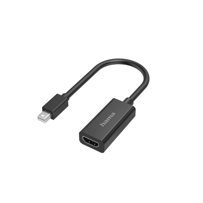 Hama Essential Adattatore video - 4K - Mini DisplayPort maschio - HDMI femmina - Colore: nero