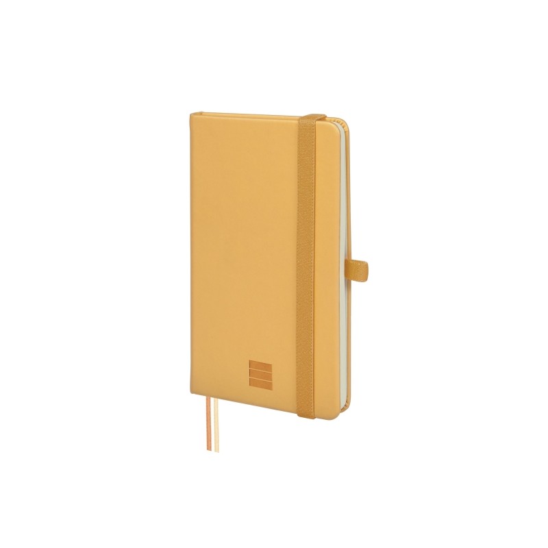Finocam Nexo Taccuino con copertina rigida - 72 fogli - 90x150 mm - Carta color crema da 80 g/m² - Liscia - Tasca inter