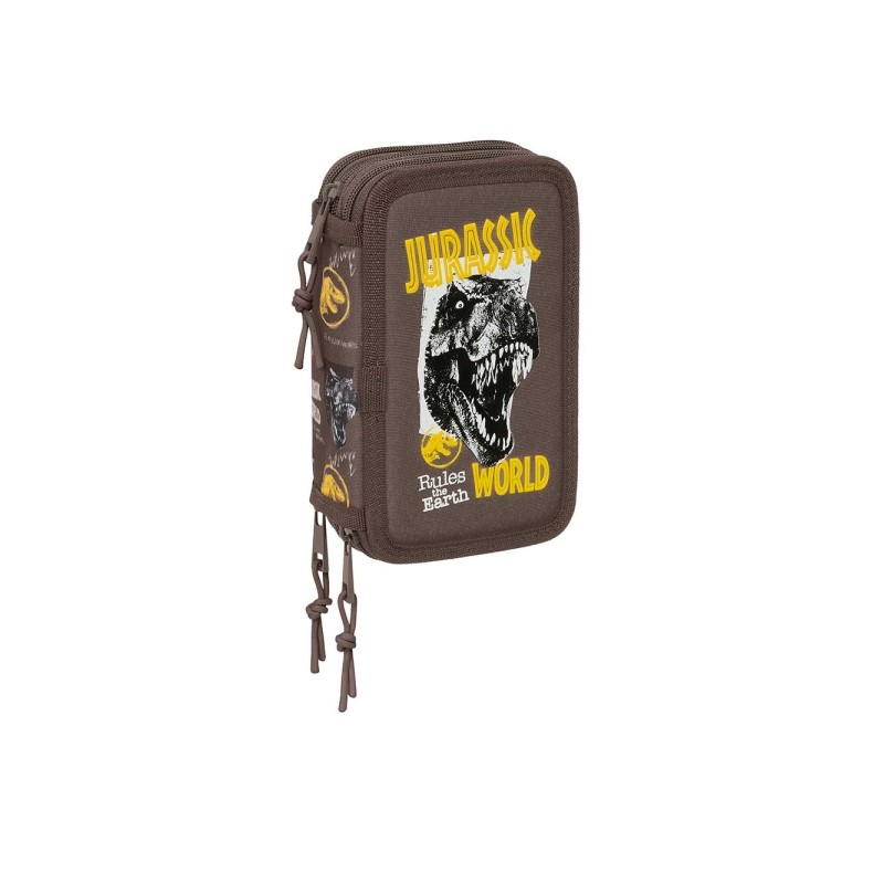 Safta Jurassic World Astuccio a 3 ripiani - 37 pezzi - 1.3 L - Gomma - Matita - Penne a sfera - Temperamatite - Righelli