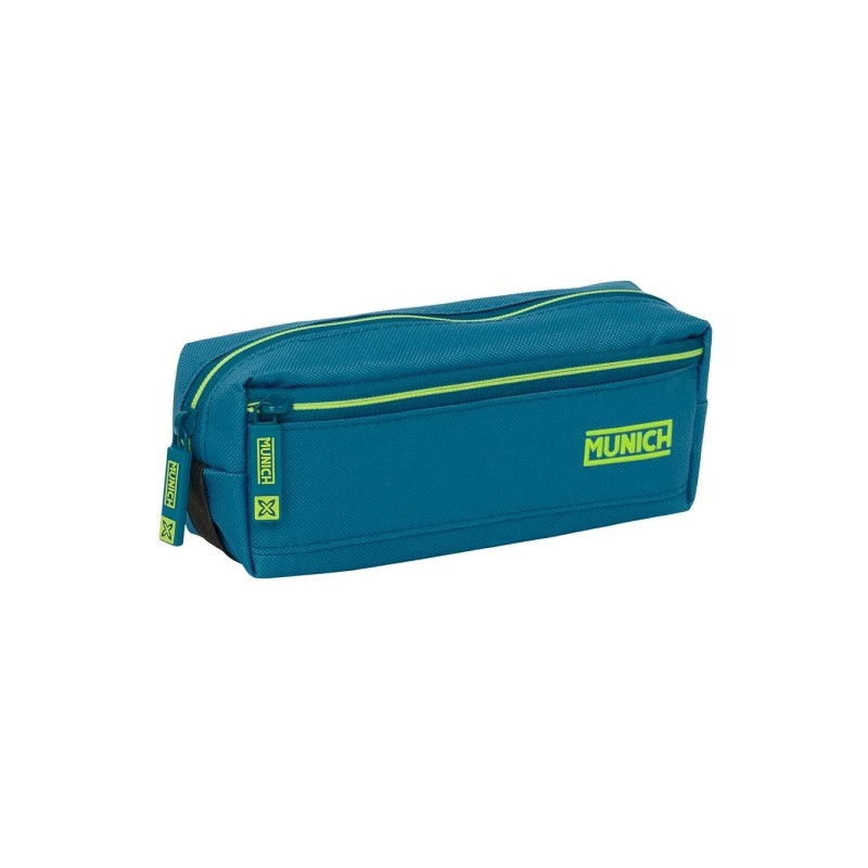 Safta Munich Land Borsa portaoggetti - 3 scomparti con cerniera - Elastico - 0.98 L - 220x60x85 mm - Colore blu scuro