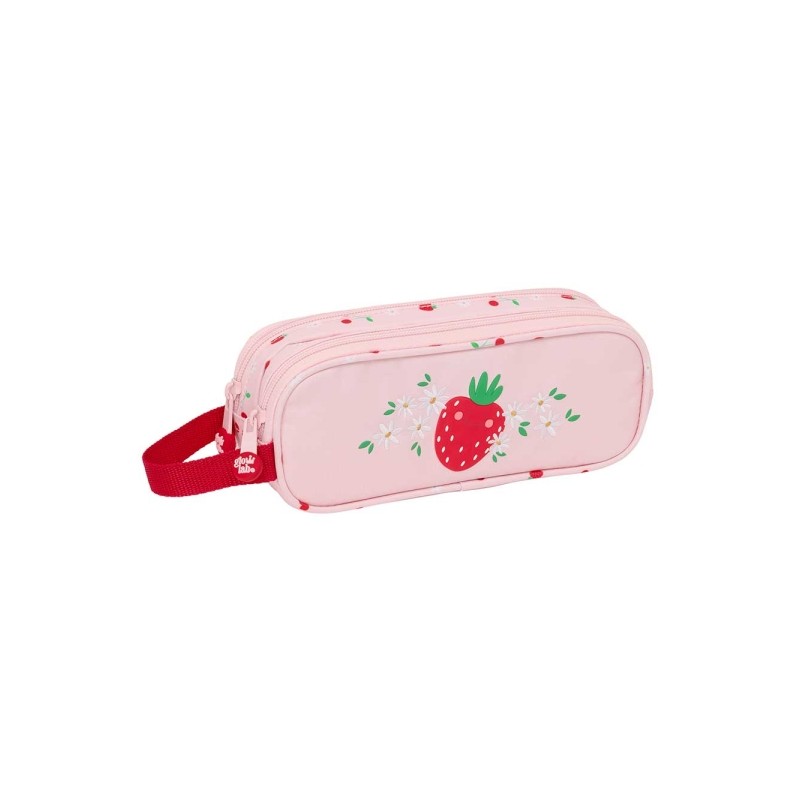 Safta Glowlab Frutitas Borsa multiuso - 2 scomparti con cerniera - Manico laterale - 1 L - 210x60x80 mm - Colore rosa