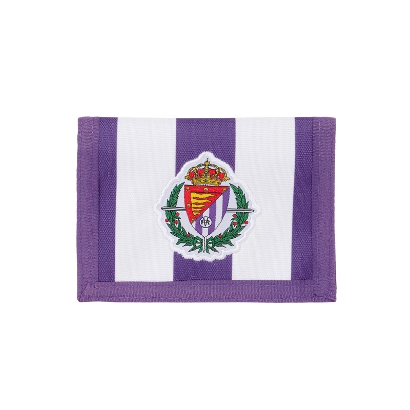 Safta Real Valladolid Portafoglio - Modello da appendere - Chiusura in velcro - Scomparti interni - Tasca per le monete 