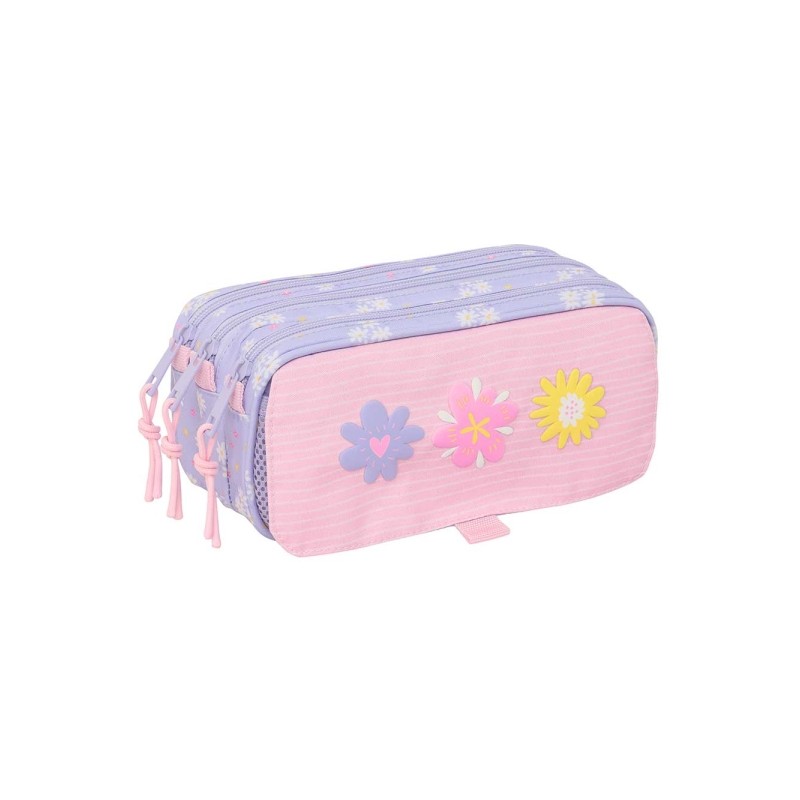Safta Bouquet Portatutto - 3 scomparti con cerniera - Tasca frontale - Cinturino regolabile - 1.72 L - 215x80x100 mm - C